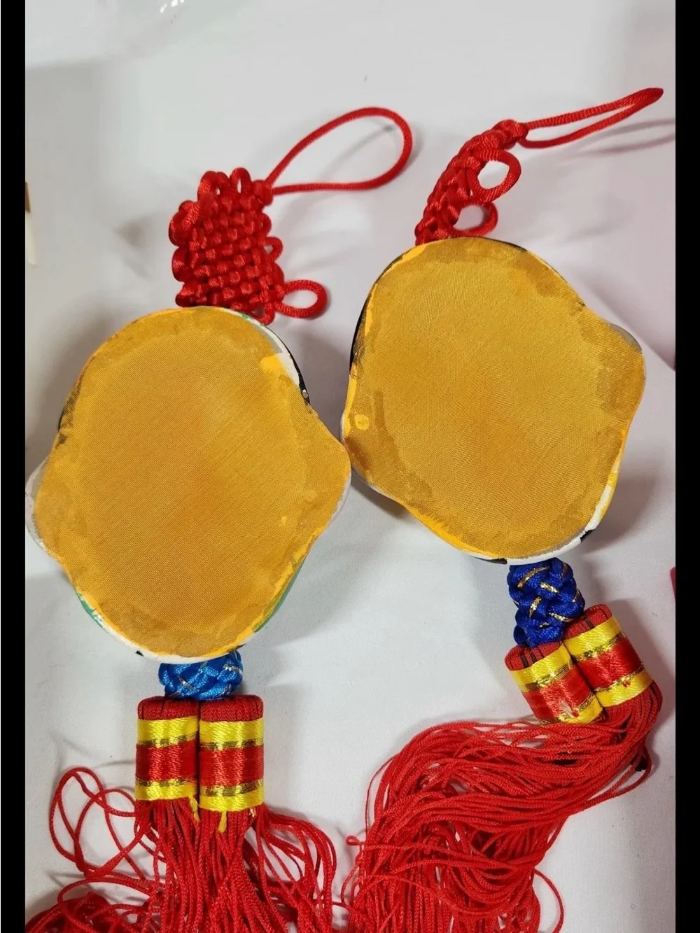 Red Decorative Chinese Opera Face Mask Ornaments - Set by